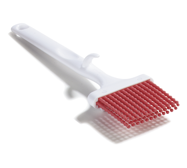 Carlisle 4040505 Pastry Brush, 3" Wide, Molded In Hanging Hook, Heat Resistant To 500°f, Stain And Odor Resistant, Dishwasher Safe, Silicone, Red (cash N' Carry)
