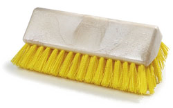 Carlisle 4042304 Broom Head, Crimped, Synthetic Bristles, Polypropylene Block, Yellow