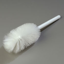 Carlisle 4046800 Sparta® Half-gallon Bottle Brush, 16" Long, 7-1/4"l X 4" Dia. Brush Head, Soft Wirewound Polyester Bristles, Plastic Handle, Standard Color, Bpa-free