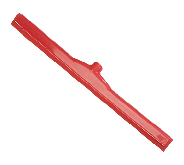 Carlisle 4156805 Sparta® Spectrum® Hygienic Floor Squeegee Head (only), 24" Long, Straight, Double-foam, Integrated Synthetic Rubber Blade, Rust-resistant, Threaded Handle Hole, Plastic Frame, Red