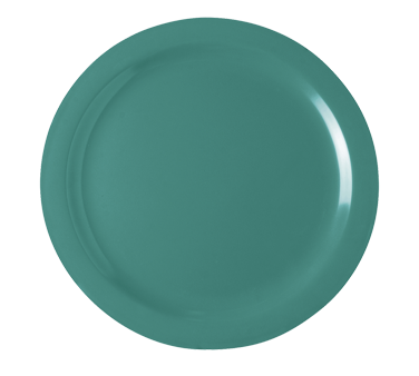 Carlisle 4350009 Dinner Plate, 10-1/4" Dia., Reinforced Rim And Foot, Stain And Scratch Resistant, Dishwasher Safe, Melamine, Dallas Ware®, Meadow Green, Bpa Free, Nsf