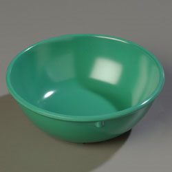 Carlisle 4352109 Nappie Bowl, 14 Oz., 5-1/2" Dia., Stain And Scratch Resistant, Stackable, Dishwasher Safe, Melamine, Dallas Ware®, Meadow Green, Bpa Free, Nsf
