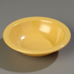 Carlisle 4352922 Grapefruit Bowl, 10 Oz., 5-7/8" Dia., Stain And Scratch Resistant, Stackable, Dishwasher Safe, Melamine, Dallas Ware®, Honey Yellow, Nsf