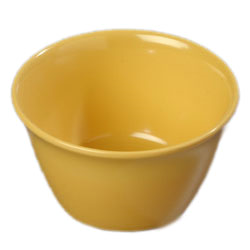 Carlisle 4354022 Bouillon Cup, 8 Oz., 3-3/4" Dia., Stain And Scratch Resistant, Stackable, Dishwasher Safe, Melamine, Dallas Ware®, Honey Yellow, Bpa Free, Nsf