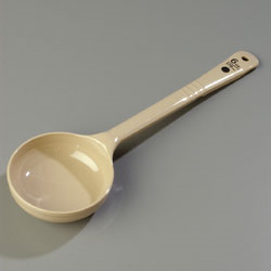 Carlisle 439006 Measure Misers® Portion Server, 6 Oz., Solid, Beige, With Color Coded Capacities, Polycarbonate, Nsf