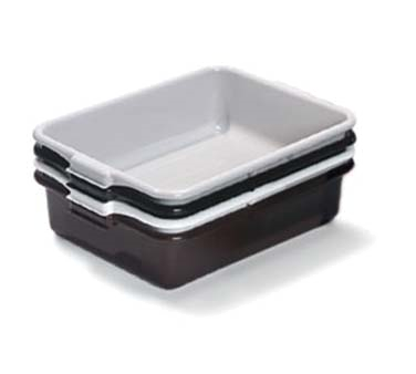 Carlisle 44010SKD23 Comfort Curve™ Bus Box, 1 Compartment, 20"l X 15"w X 5"h, Einforced Rims, Stackable, Comfort Curve™ Handles, Dishwasher Safe, Polypropylene, (price Per Each, Must Purchase By Skid Of 300), Gray