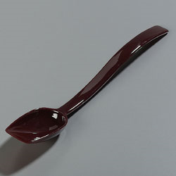Carlisle 447001 Salad/buffet Spoon, 3/4 Oz., 10"l, Solid, One-piece, Dishwasher Safe, Polycarbonate, Brown, Nsf