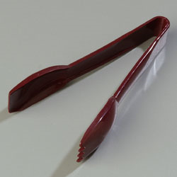Carlisle 460601 Carly® Salad Tong, 6"l, Withstands Heat Up To 300°f, Dishwasher Safe, High Heat Plastic, Brown, Nsf