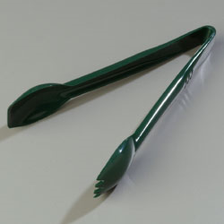 Carlisle 460908 Carly® Salad Tong, 9"l, Withstands Heat Up To 300°f, Dishwasher Safe, High Heat Plastic, Forest Green, Nsf