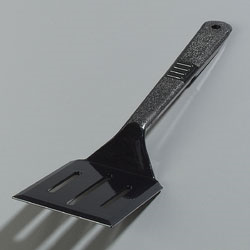 Carlisle 490003 Turner, 13-1/2", Slotted, Rest Notch, Hanging Hole, Heat-resistant To 375°f, Dishwasher Safe, Polysulfone, Black, Nsf