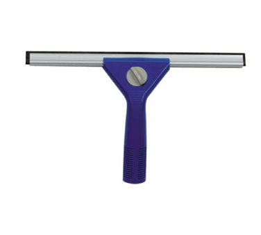 Continental Commercial Products 2472 Window Squeegee, 12" Rubber Blades, Aluminum Channel, High Impact Abs Plastic, Preassembled, Blue