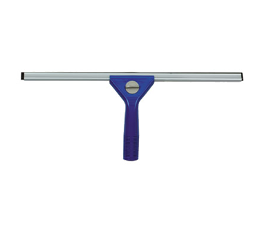 Continental Commercial Products 2475 Window Squeegee, 18" Rubber Blades, Aluminum Channel, High Impact Abs Plastic, Preassembled, Blue