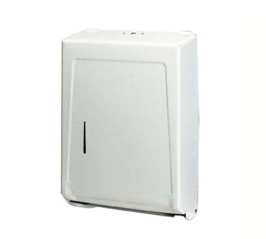 Continental Commercial Products 990W Paper Towel Dispenser, Wall-mounted, Surface Mount, White Enamel Finish, Steel