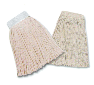 Continental Commercial Products A401124 Mop Head, 24 Oz. Cotton, White, 4-ply, Cut-end, Wet Mop