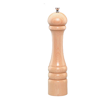 Chef Specialties 10250 (102509) Imperial Pepper Mill, 10" High, Natural Finish, Stainless Steel Grinding Mechanism, Made In The Usa, Lifetime Warranty