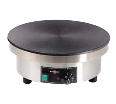 Eurodib Usa CEBIF4 Krampouz Crepe Griddle, Electric, 15-1/2" Dia. Cast Iron Griddle, Heat Indicator Light, Thermostatic Control, Round S/s Welded Frame, (3) Plastic Feet, 240v/60/1-ph, 16 Amps, 3.6 Kw, Nema 6-20p, Ul, Cul, Ansi, Nsf
