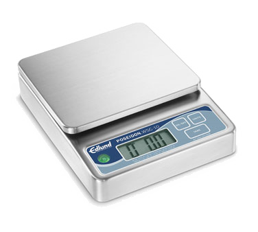 Edlund WSC-10 Poseidon™ Scale, Digital Portion, Six Capacity Display Options, 10 Lbs X .1 Oz./ 10 Lbs. X .005 Lbs./ 10 Lbs. X 1/8 Oz./ 5000 G X 1 G/ 160 Oz. X .05 Oz./ 160 Oz. X 1/8 Oz., 6 X 6-3/4" One-piece Stainless Steel Platform, Stainless Steel Body, Programm