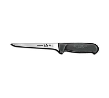Victorinox Swiss Army 47511 Boning Knife, 6" Straight, Narrow, Stiff Blade, Fibrox® Nylon Handle, Clamshell/peggable Package, Slip Resistant, Nsf