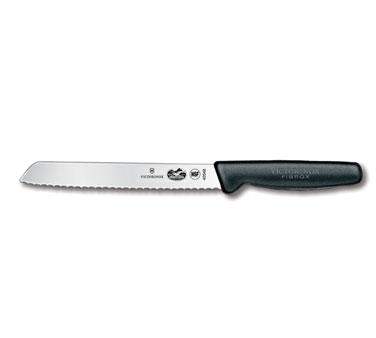Victorinox Swiss Army 47548 Bread Knife, 7", Black Fibrox® Nylon Handle, Clamshell/peggable Package, Slip Resistant, Nsf