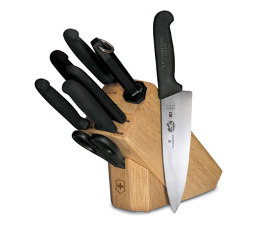 Victorinox Swiss Army 48891 Victorinox Forschner 48891, Fibrox Knife Block Set, 8 Piece