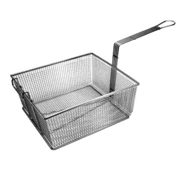 Fmp 225-1003 Fry Basket, Full, 13" X 12-1/4" X 5-3/8" H, Rectangular, Front Hook, Nickel Plated (replacement Basket For Anets, Dean, Frymaster, Garland, Keating, Pitco, Southbend & Vulcan Hart Fryers) (refer To Fry-basket Chart Pdf For More Information)