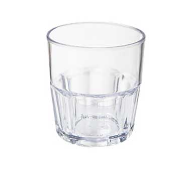 G.e.t. Enterprises 9907-1-CL Bahama™ Rock Tumbler, 7 Oz. (7.65 Oz. Rim-full), 3" Dia. X 3-1/4" Tall, Stacking, Bpa Free, San, Nsf, Clear