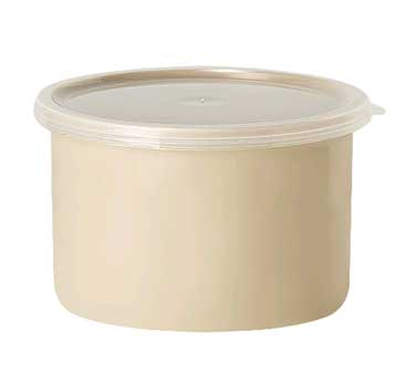G.e.t. Enterprises CR-0150-T Salad Crock, 1.5 Qt., 6-1/2", 4" Deep, With Lid, San, Tan