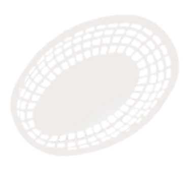 G.e.t. Enterprises OB-938-W Bread & Bun Basket, 9-1/2" X 6" X 2" Deep, Oval, Dishwasher Safe, Polypropylene, White