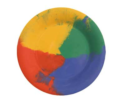 G.e.t. Enterprises WP-7-CE Diamond Celebration™ Plate, 7-1/2" Dia., Wide Rim, Break-resistant, Dishwasher Safe, Melamine, Nsf