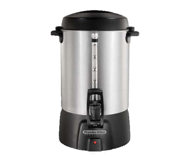 Hamilton Beach 45060 Proctor-silex® Coffee Urn, 60 Cup/2.34 Gallon Capacity, Single Wall Insulation, Commercial Duty, Dual Heaters, One Hand Serving With Tall Base For 12 Oz. Cups, Cup A Minute Brewing, Shielded Coffee Level Indicator, Ready To Serve Light, Cool Touch Ha