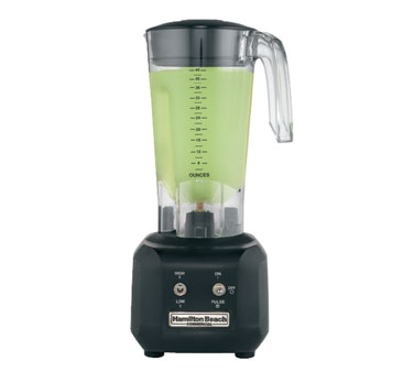 Hamilton Beach HBB250R Rio™ Bar Blender, Two Speed Motor, 44 Oz. Stackable Polycarbonate Container, Hi/low & Pulse Switches, With Wave-action™ System, Stainless Steel Blades, 1/2 Hp, 120v/60/1-ph,culus, Nsf Listed, 2 Year Warranty