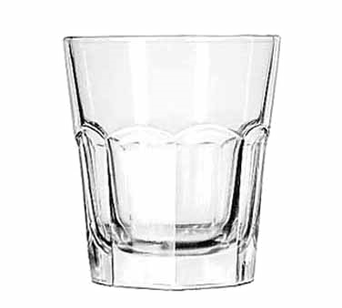 Libbey Glass 15233 Double Rocks Glass, 13 Oz., Duratuff®, Gibraltar®, (h 4-1/8"; T 3-3/4"; B 2-3/4"; D 3-3/4")