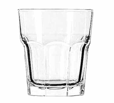 Libbey Glass 15243 Double Rocks Glass, 12 Oz., Duratuff®, Gibraltar®, (h 4"; T 3-5/8"; B 2-3/4"; D 3-5/8")