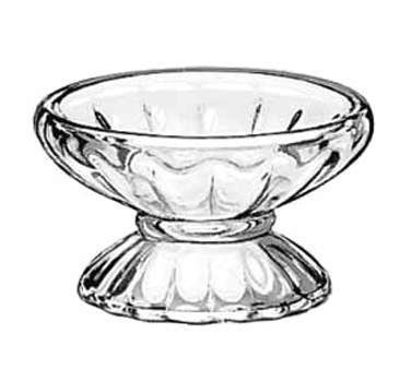 Libbey Glass 5103 Sherbet Dish, 4-1/2 Oz., Glass, (h 2-3/8"; T 4-1/8"; B 3"; D 4-1/8")