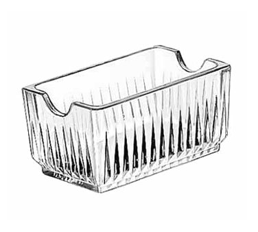 Libbey Glass 5460 Sugar Packet Holder, 4-1/4", Glass, (h 2-1/8"; T 4-1/4"; B 3-7/8"; D 4-1/4")