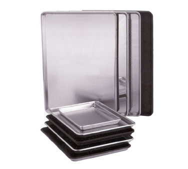 Vollrath 5303P Sheet Pan, Half Size, 18" X 13" X 1" (45.1 X 32.7 X 2.54cm), 18 Gauge Aluminum Alloy, Natural Finish, Perforated, Made In Usa