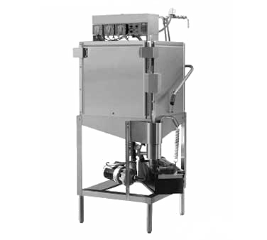 Moyer Diebel MD2000LT Dishwasher, Door Type, Staight-thru Design (field Corner Convertible), Low Temperature Chemical Sanitizing, 40 Racks Per Hour Capacity, Auto Start/stop, Built-in Chemical Pumps & Deliming System, Top Mount Controls, Integrated Scrap Tray Before Drain