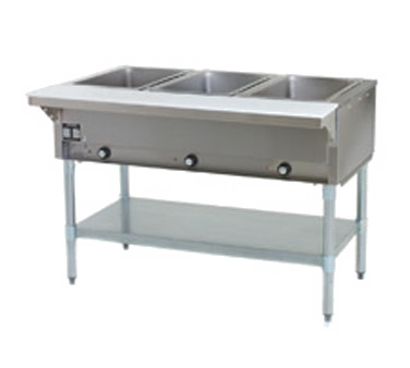 Eagle Group DHT3-120 Hot Food Table, 3 Well, Electric, With Cutting Board
