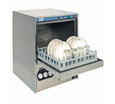 Moyer Diebel 351HT@40 Dishwasher, Undercounter, High Temperature With 40° Rise Built-in Booster Heater, Fresh Water Rinse, Approximately 24 Racks/hour Capacity, With Side Panels & Top, Stainless Steel Upper & Lower Wash/rinse Arms, Drain Pump, (2) 20 X 20 Racks (1) Flat &