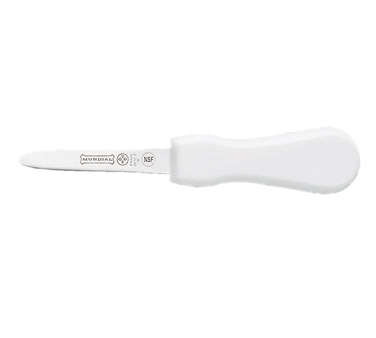 Mundial W5672-3 Mundial, Oyster Knife, Boston Style, White Handle