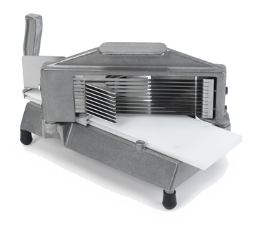Nemco 55600-1 Easy Tomato Slicer™, 3/16" Slice, Razor-sharp Stainless Steel Blades, Unique Self-lubricating Track Material That Resists Misalignment Problems, Vertical Handle, Protective Guards, Cleans Up Quickly And Easily, Scalloped Blade Option Available