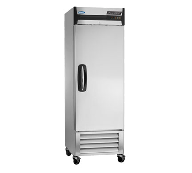 Nor-lake NLF23-S Advantedge™ Reach-in Freezer, One-section, Bottom Mount Compressor, Auto Defrost, Magnetic Gaskets, (4) Vinyl Coated Shelves, Interior Light, Stainless Steel Interior And Exterior, Hinged Full Door, Electronic Controls, Key Locks, 4" Casters, 1/2 Hp,