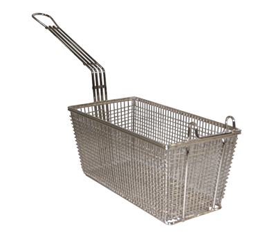 Prince Castle 678 Fry Basket, Front Hook, Nickel Plated Wire Mesh With Heavy Wire Frame, 13-1/4" X 6-1/2" X 5-13/16" (must Be Ordered In Multiples Of 5)