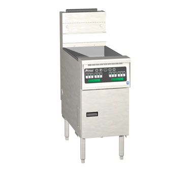 Pitco Frialator SG14S-MC Solstice Fryer, Gas, Heavy Duty Floor Model, 40-50 Lb. Oil Capacity, Multi-zone Control, Melt Cycle, Matchless Ignition, Drain Valve Interlock Switch, Stainless Steel Tank, Door, Front & Sides, 110,000 Btu (contact Factory For Price)