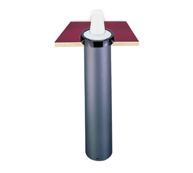 San Jamar C2410C Gourmet® Ez-fit® One Size Fits All Dispenser, Counter Mount (4) Gaskets W/5-11/16" Counter Hole, Fits 8 To 46 Oz. Paper/plastic/foam Cups W/rim Dia. Of 2-7/8" To 4-3/4", Vertical Or Horizontal Mount, 23-3/4"l Tube, High-impact Plastic, Nsf
