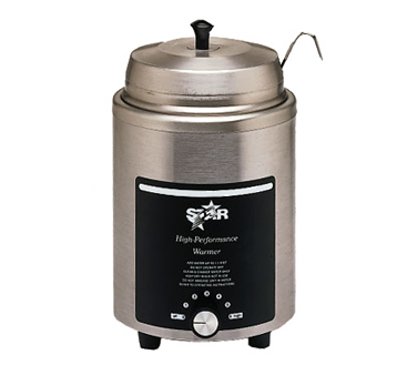 Star Mfg. 8O-4RW-L-120V Food Warmer, Countertop, Electric, 4 Quart Capacity, Hi-limit Thermostat, 1 Oz. Ladle, Lock Ring And Cover, Accepts #10 Can Or Optional Ssb (not Included), Stainless Steel Construction