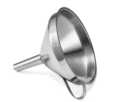 Tablecraft Products 1410 Funnel, 4" Dia, Stainless Steel