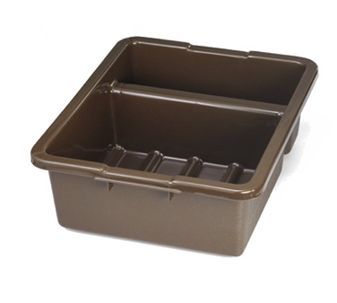 Tablecraft Products 1547G Tote Box, 22" X 15" X 7", Divided, Reinforced Handles, Stackable, Heavy Duty, High Density Polyethylene, Pebbled Finish Outside, Gray, Fda Approved (sold In Master Case Only - 6 Each) (image Does Not Reflect Color)