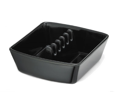 Tablecraft Products 351B-1 Safety Island Ashtray, 4-1/4" X 3-3/4" X 1-1/2", Black Phenolic (sold In Master Case Only - 6 Dozen)