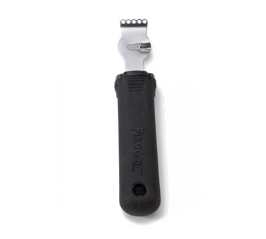 Tablecraft Products E5604 Firm Grip™ Zester/lemon Peeler, Black Ergonomic, Soft Grip Handle (individually Carded)